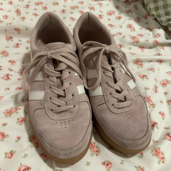 Gola Women's Light Pink Suede Grandslam Sneakers Size US 8 - Picture 2 of 8